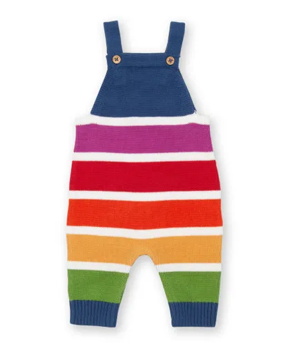 Kite Clothing Baby Unisex Rainbow Knit Dungarees - Multicolour cotton