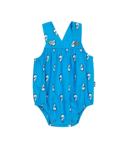 Kite Clothing Baby Unisex Seahorse Bubble Romper - Blue