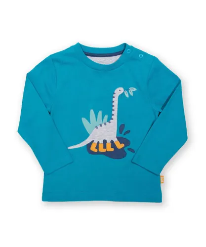 Kite Clothing Boys Dino Journey T-Shirt - Blue Organic Cotton