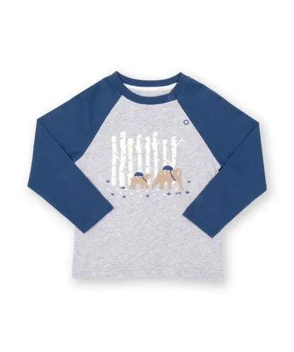 Kite Clothing Boys Forest School T-Shirt - Grey Organic Cotton