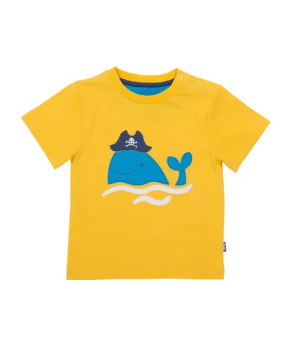 Kite Clothing Boys Pirate Whale T-Shirt - Yellow Cotton