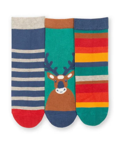 Kite Clothing Boys Reindeer Socks - Multicolour