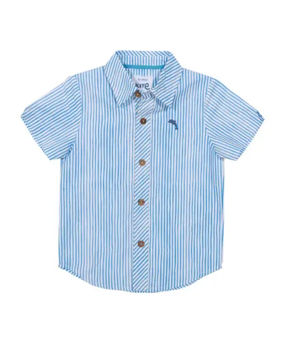 Kite Clothing Boys Special Shirt - Blue Cotton