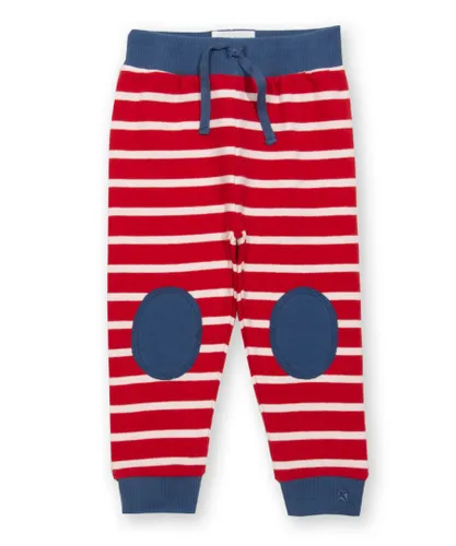 Kite Clothing Boys Stripy Joggers - Red organic cotton