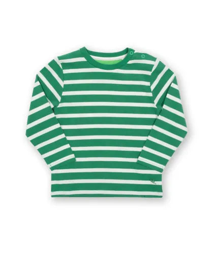 Kite Clothing Boys Stripy Top - Green Cotton