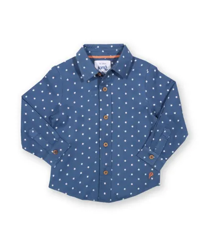 Kite Clothing Boys Superstar Shirt - Navy Cotton