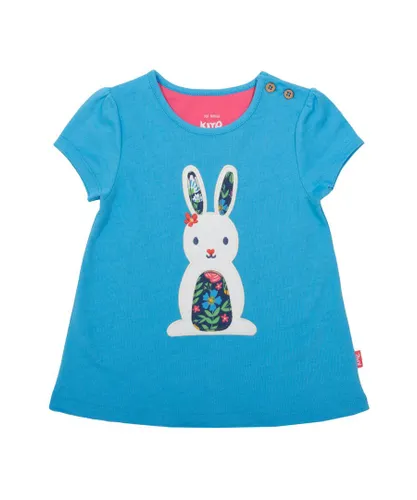 Kite Clothing Girls Bunny Tunic - Blue Cotton