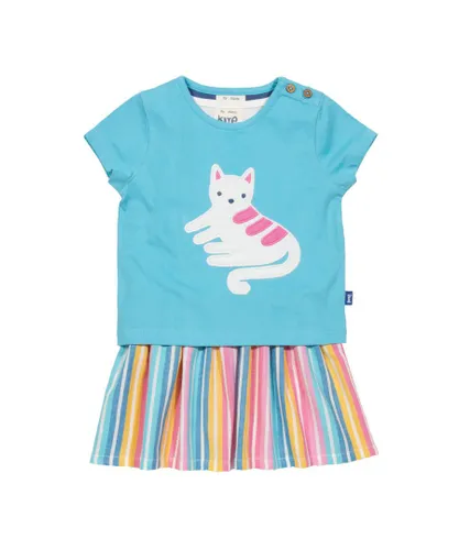 Kite Clothing Girls Curious Cat Set - Multicolour Cotton