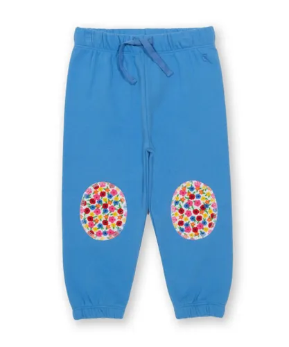 Kite Clothing Girls Flower Time Joggers - Blue Cotton