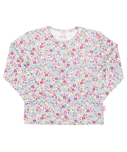 Kite Clothing Girls Home Ditsy T-Shirt - Pink Cotton
