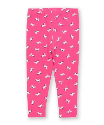 Kite Clothing Girls Polka Pony Leggings - Pink Cotton