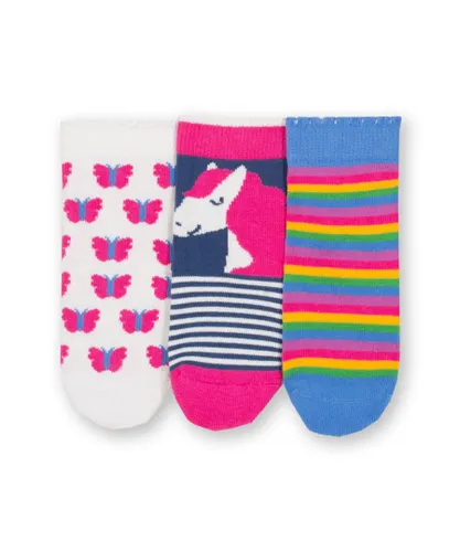 Kite Clothing Girls Pretty Pony Socks - Multicolour Cotton