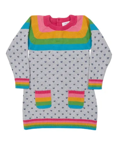 Kite Clothing Girls Rainbow Knit Dress - Multicolour