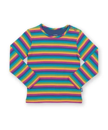Kite Clothing Girls Rainbow Top - Multicolour Organic Cotton