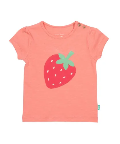 Kite Clothing Girls Strawberry T-Shirt - Pink Cotton