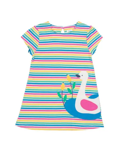 Kite Clothing Girls Swan Dress - Multicolour Cotton