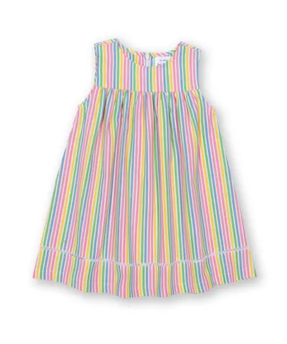 Kite Clothing Girls Sweet Stripe Dress - Multicolour Cotton