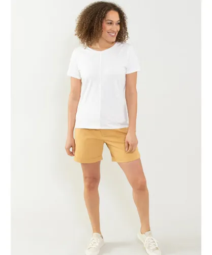 Kite Clothing Womens Kimmeridge Shorts Sand - Brown Cotton