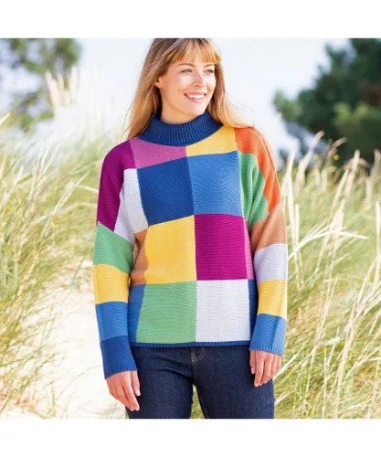 Kite Clothing Womens Overcliff Jumper - Multicolour Cotton