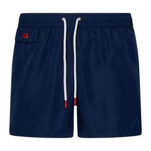 Kiton , Blue Lightweight Swim Shorts with Logo Embroidery ,Blue male, Sizes: