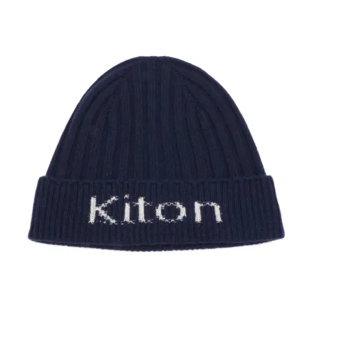 Kiton , Blue Noos Men`s Hat Cap ,Blue male, Sizes: ONE