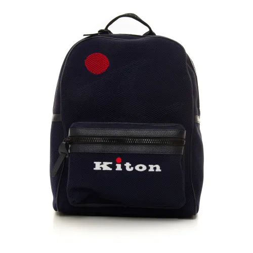 Kiton , Canvas Backpack ,Blue male, Sizes: ONE SIZE