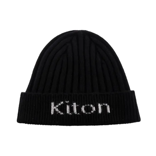 Kiton , Cashmere Hat - Berretti ,Black male, Sizes: ONE