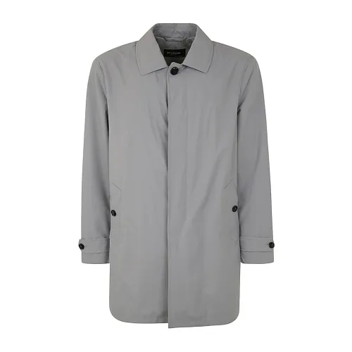 Kiton , Grey Trench Coat ,Gray male, Sizes: