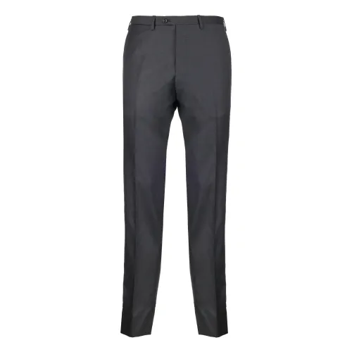 Kiton , Grey Wool Trousers ,Gray male, Sizes: