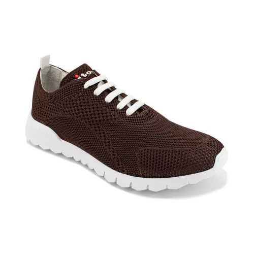 Kiton , Knitted Fabric FIT Runners ,Brown male, Sizes: