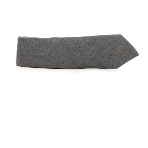 Kiton , Luxury Cashmere Tie - 100% Cashmere, 7 Folds, 8cm Width ,Gray male, Sizes: ONE