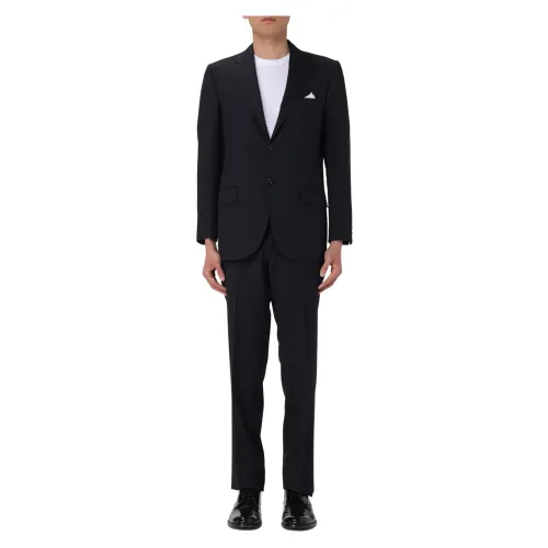 Kiton , Men's Suit ,Blue male, Sizes: