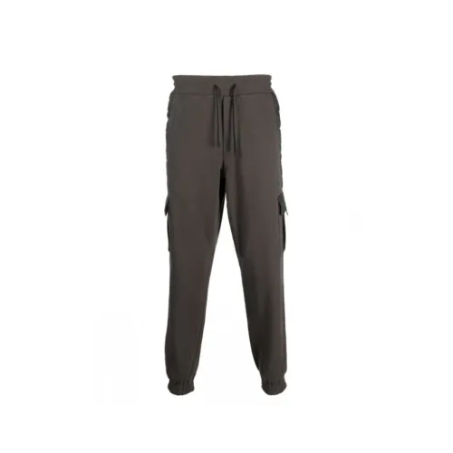 Kiton , Stylish Cargo-Pocket Track Pants ,Green male, Sizes: