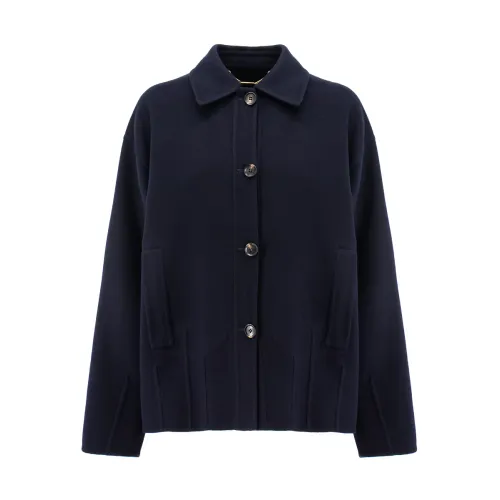 Kiton , Stylish Cashmere Jacket ,Blue female, Sizes: