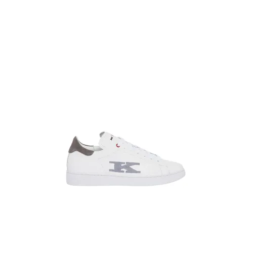 Kiton , White Calfskin Cup Sole Sneakers ,White male, Sizes: