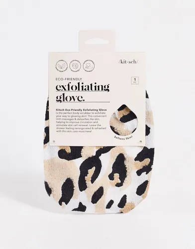 Kitsch Exfoliating Leopard Body Glove-Multi