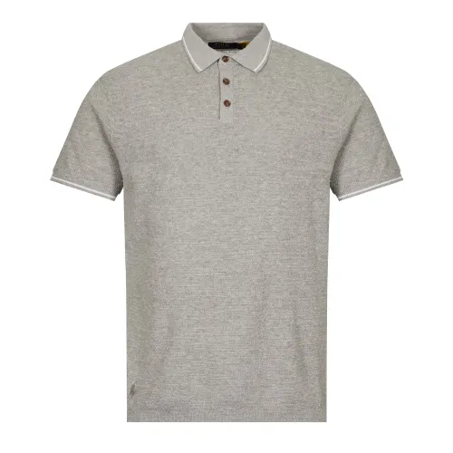 Knitted Polo - Andover Heather