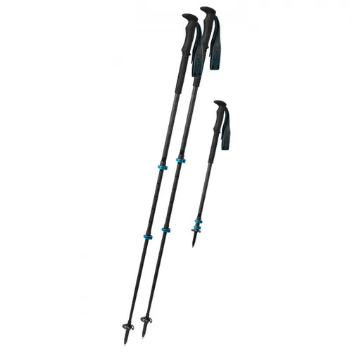 Komperdell - Carbon C3 Pro - Walking poles size 105-140 cm, black/blue