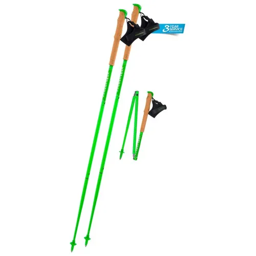 Komperdell - Carbon FXP Team Green Foldable - Running poles size 105 cm, green