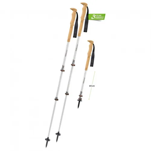 Komperdell - Explorer Contour Cork - Walking poles size 105-140 cm, grey/brown
