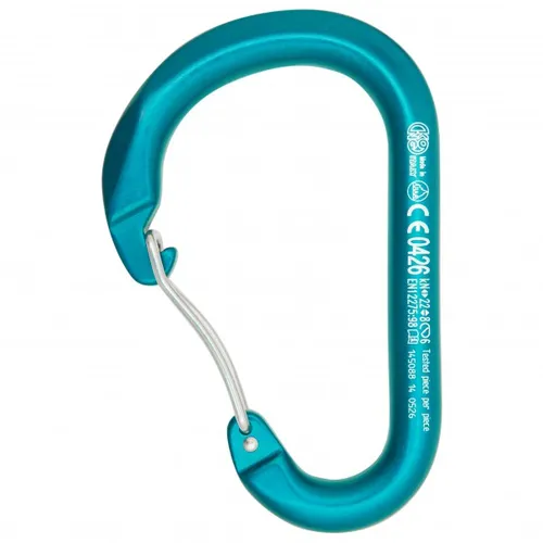 Kong - Paddle Wire Bent Gate - Snapgate carabiner turquoise