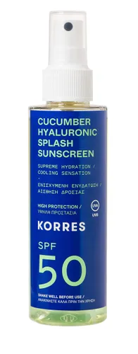 KORRES Cucumber Hyaluronic Splash Sun Protection Spray for