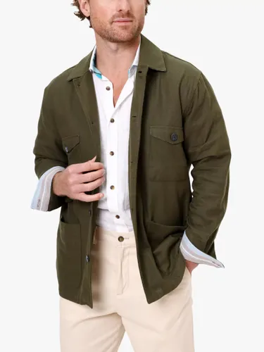 KOY Cotton Shirt Jacket - Green - Male
