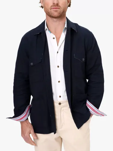 KOY Cotton Shirt Jacket - Navy - Male