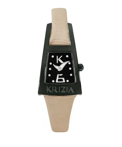 Krizia : Womens Black Watch Silk - One Size