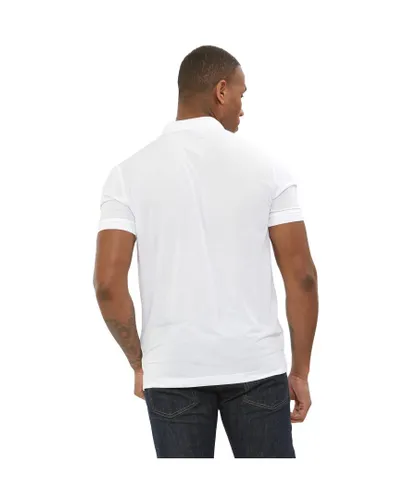 Kruze By Enzo Mens Short Sleeve Casual Polo Shirts - White