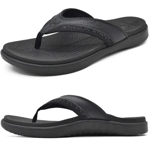 KuaiLu Flip Flops Men Sport Thong Sandals with Comfort