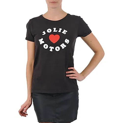 Kulte  LOUISA JOLIEMOTOR 101954 NOIR  women's T shirt in Black