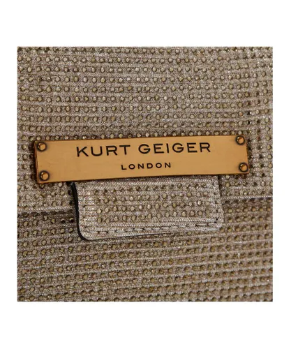 Kurt Geiger London Womens Kgl Mini Plate Brixton Bag - Beige Fabric - One Size