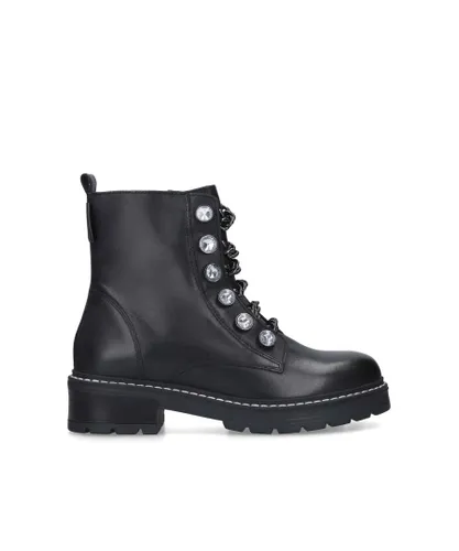 Kurt Geiger London Womens Leather Bax Boots - Black Leather (archived)